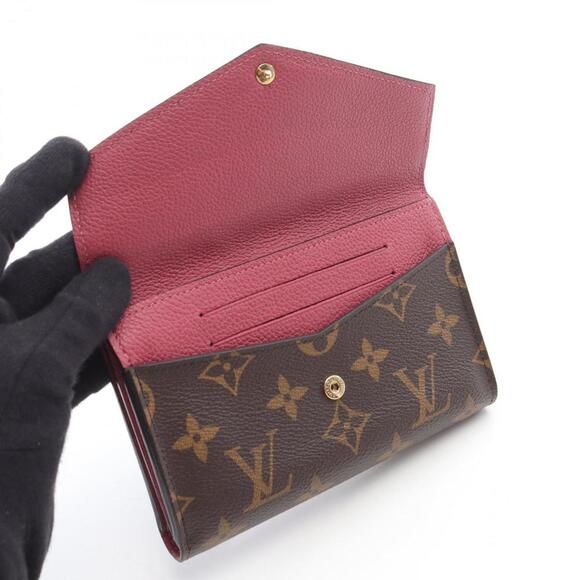LOUIS VUITTON Brown Monogram Leather Wallet - Picture 6 of 10